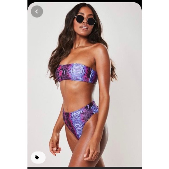 Purple snakeskin swimsuit Clearance